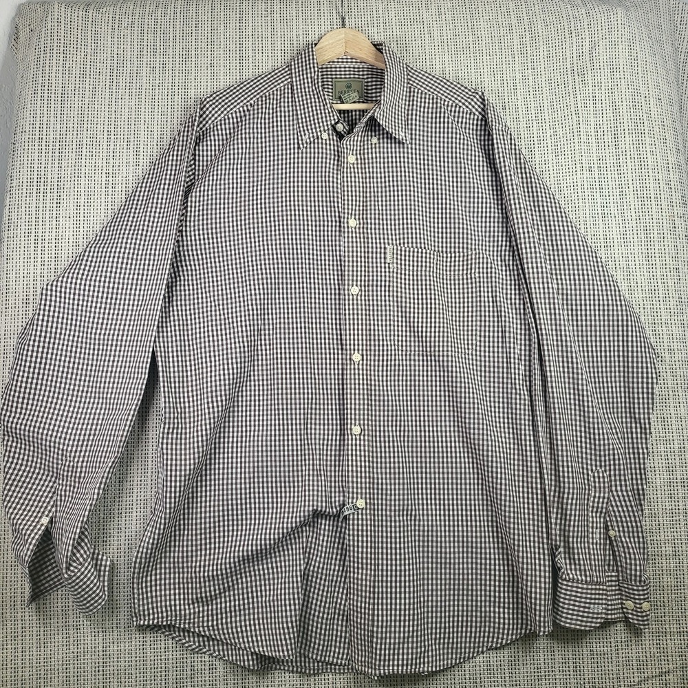 Beretta Shirt Mens‎ XL Gingham Button Down Long Sleeve Hunting Outdoors